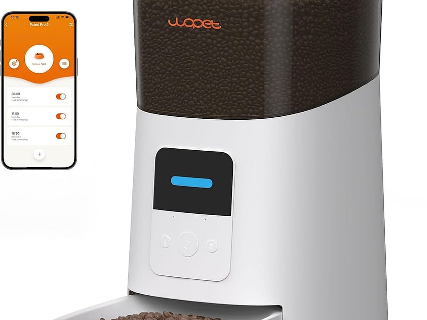 WOPET Patrol Pro F07 Pro 6L automatic pet feeder with WiFi app control