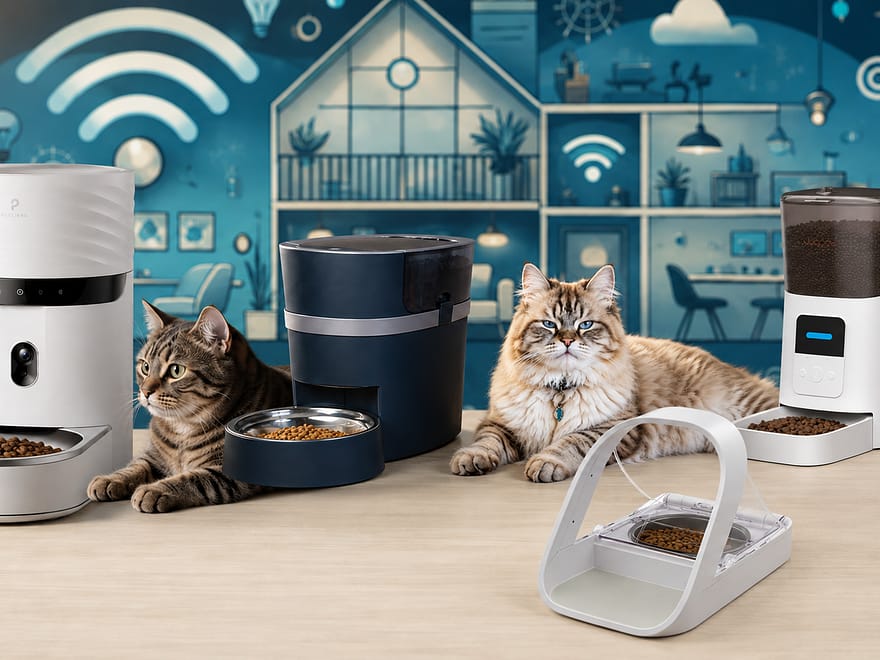 Best automatic cat feeders including Petlibro PetSafe WOPET and SureFeed