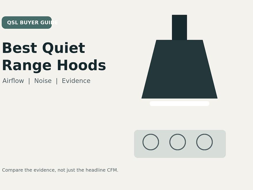 Best quiet range hoods buyer guide comparing airflow, noise and evidence