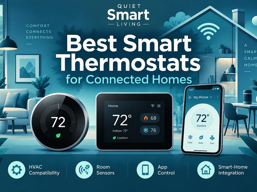 Best smart thermostats for connected homes with HVAC compatibility, room sensors, app control and smart-home integration